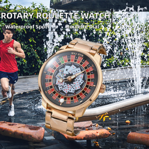 Nuevo Reloj de Lujo para Hombre con Movimiento Shanghai, Aleación de Cuarzo, Ruleta Giratoria, Resistente al Agua, Correa de Cuero, Cristal, Moda, Correa de 20mm, Gran Venta - Product Image 2