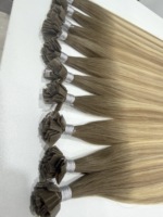 Extensions de cheveux à pointe plate en kératine, 100 % cheveux humains, double épaisseur, couleur blonde, vente en gros d'usine