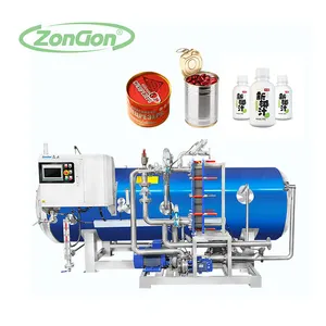 Food autoclave for Tuna fish/tin caning/Beverage coffee sterilization retort machine