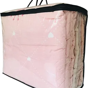 China Supplier Customized Size Thickness Clothes Quilt Storage Bag Pvc Bag Transparent Pvc Zipper Bag