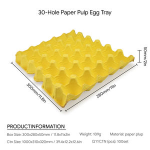 Cajas Cuadradas de Pulpa Biodegradable y Ecológica para Huevos y Cajas de Cartón, Embalaje Resistente a Impactos para la Industria Alimentaria, Granjas y Supermercados - Product Image 3