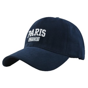 Casquette de <span class=keywords><strong>baseball</strong></span> 6 panneaux brodée en PVC style coréen <span class=keywords><strong>PARIS</strong></span>, brossée, tendance, polyvalente, pour couples, chapeau de soleil d'extérieur - Product Image 1