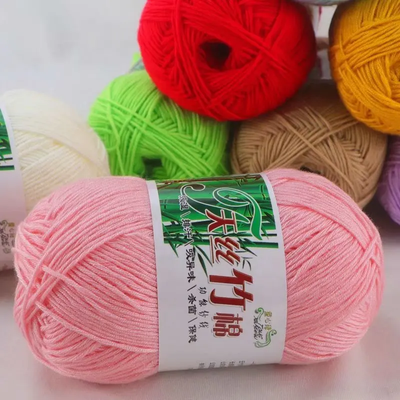 Bamboo cotton yarn is bamboo fiber and cotton blended yarn for knitting