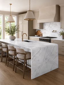 UNION STONE - Losa Grande de Cuarzo Artificial con Vetas Grises Árticas, Ecológica, Anticontaminación, Impermeable, Diseño Moderno para Paredes y Pisos de Cocina - Product Image 4