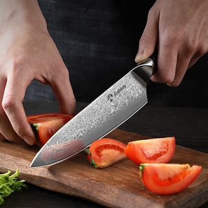 Asiakey Damast Kochmesser 67 couches de couteaux modernes en acier damassé VG10 Core Set 5 Inch Kitchen Chef Utility Fruit Paring Knife - Product Image 3