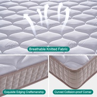 Matelas hybride en tissu tricoté en polyester de haute qualité à bas prix Fabricant de matelas de lit Queen King Size