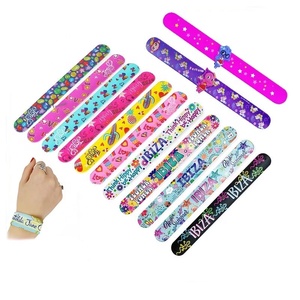 Customizable Logo Silicone Snap Ring Wrist Strap Factory Stock Size Personalized Customizable Promotional Wristband Bracelet