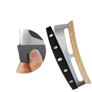 Couvre-couteau à pizza en plastique à glissière ondulée rose, ensemble élégant avec logo, plateau orange et scie électrique de qualité supérieure - Product Image 3