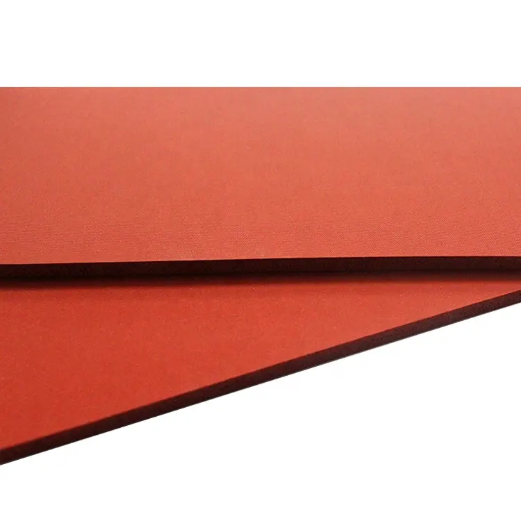 High temperature resistance red silicone foam rubber sheet