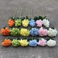 Y-H227 Vente en gros de fleurs artificielles d'hortensia paniculata, fleurs réalistes au toucher, fleurs de remplissage en soie, hortensias blancs et verts, fleurs de mariage