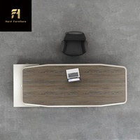 Bureau de direction contemporain en forme de L pour maison ou bureau commercial Mobilier de directeur général avec panneau de bois