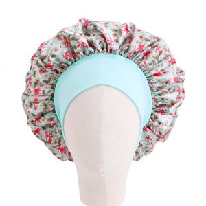 Venta al por mayor de gorros de etiqueta privada, gorros de una sola capa para niños, gorros de satén para dormir para bebés con banda ancha elástica - Product Image 4