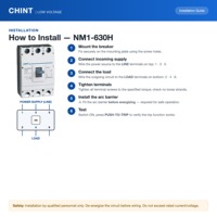 Disjoncteur à boîtier moulé Chint NM1-630S NM1-630H NM1-630R 630A 500A 400A 3P 4P 35-70kA IEC 60947-2