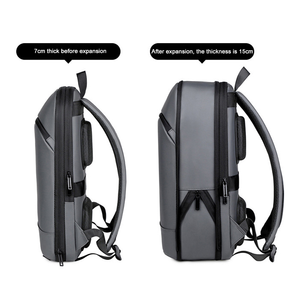 Sac à dos de voyage professionnel ultra-fin pour homme, personnalisable avec logo, étanche et extensible, idéal pour étudiants - HAIBOWY - Product Image 3