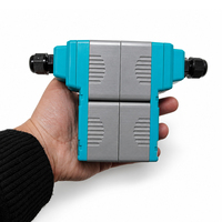 Débitmètre d'eau ultrasonique multifonctionnel à 4 canaux (à clipser, portable/mural) ; OEM ; Diamètres de tuyaux compatibles