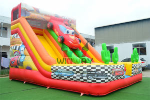 Toboggan gonflable en PVC licorne arc-en-ciel sautant intérieur/extérieur activité extérieure pour un usage domestique en vente - Product Image 3