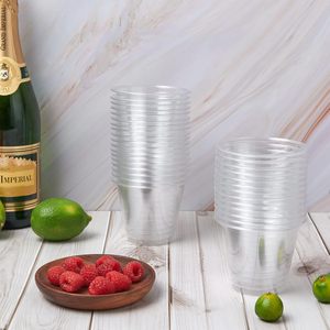 Gobelets en plastique PP PET personnalisés avec logo, 98 mm, 16 oz, jetables, pour boissons froides, gobelets en plastique transparent PET avec couvercle - Product Image 3