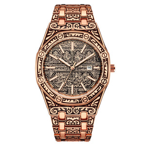 explosions foreign trade new fashion men's watches men's watches classic watches carved fashion antique watches - Product Image 3