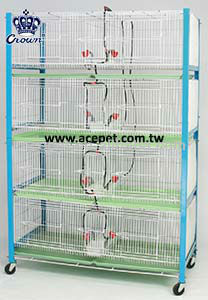 Jaulas para palomas y pájaros de alambre de metal diseño móvil personalizado OEM ODM éxito de ventas suministros para tiendas de mascotas 2001-A - Product Image 2