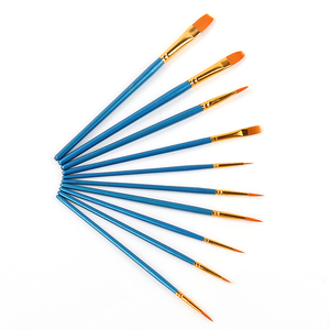 Haute qualité 10 pièces artiste Nylon pinceau ensemble pour <span class=keywords><strong>peinture</strong></span> par numéros Kit acrylique <span class=keywords><strong>aquarelle</strong></span> dessin Art fournitures - Product Image 1