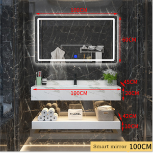 バスルームセットジョージグループカスタマイズホテルプロジェクト洗面化粧台現代医学キャビネットシングルシンク壁 - Product Image 3