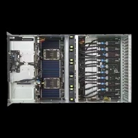 Serveur GPU 4U pour l'apprentissage profond, double processeur Epyc 9654 28 cœurs 3,8 GHz, 8 cartes graphiques, modèle ESC8000A-E12, en stock