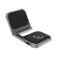 Support de charge sans fil pour voiture avec logo personnalisé OEM ODM, base en alliage d'aluminium et support pour iWatch