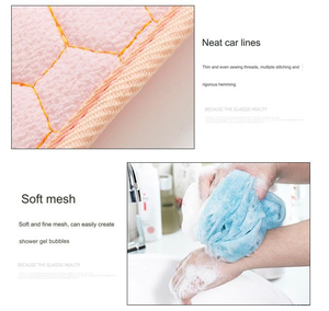 Cepillo de Baño 3 en 1 de Viscosa Natural, Toalla Exfoliante Delicada con Cinturón para Ducha - Product Image 5