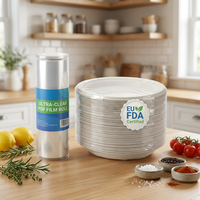 Film polyoléfine POF certifié CE et FDA, haute brillance, recyclable, anti-buée, sans contamination, pour emballage hermétique de boîtes de pâtes