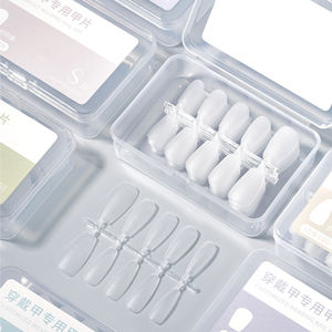 <span class=keywords><strong>Venta</strong></span> directa <span class=keywords><strong>de</strong></span> fábrica, 100 Uds., ataúd transparente <span class=keywords><strong>de</strong></span> cubierta completa, punta <span class=keywords><strong>de</strong></span> uña acrílica, prensa acrílica en uñas, <span class=keywords><strong>venta</strong></span> al por mayor, acrílico transparente - Product Image 1