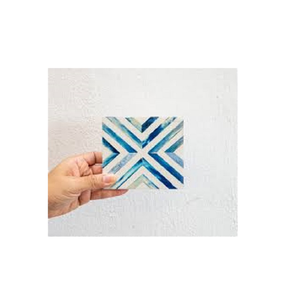 Posavasos de café azul con incrustaciones de hueso de diseño intrincado Impex de Aaliyan, alfombrillas y almohadillas decorativas para bodas y fiestas - Product Image 1