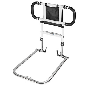 Riel de guía auxiliar para cama, personas mayores, superventas, almohadilla DE SEGURIDAD DE Metal ajustable de doble poste, hogar para ancianos adultos - Product Image 4