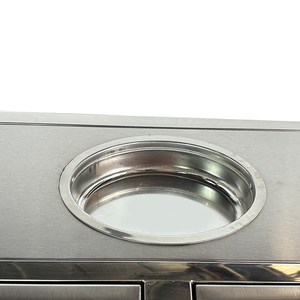 Contenedores de Basura de Pie con Descuento, para Paisajismo Urbano y Centros Comerciales, Contenedor de Basura Doble Clasificación para Exteriores - Product Image 5