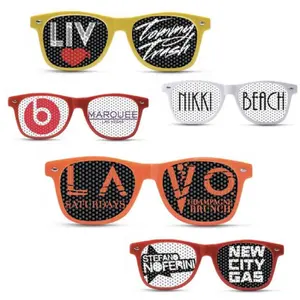 Gafas de Sol con Orificio de Alfiler al por Mayor, Unisex, Económicas, Personalizables con Logotipo en la Lente, Gafas de Sol Promocionales de Plástico con Logotipo en la Lente - Product Image 1