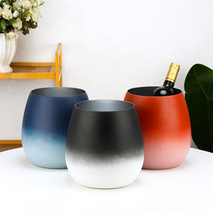 Seau à glace créatif de grande capacité 5L, couleur dégradée, pour boissons, bouteilles de bière, refroidisseur en métal, service de glaçons, seau à <span class=keywords><strong>vin</strong></span>, champagne - Product Image 3