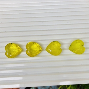 Natural Lemon <b>Quartz</b> Heart Shape Loose Gemstone for Jewelry Making Wholesale Price Bulk <b>Product</b> Specially for Women Item - Product Image 2