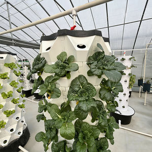 Sistema vertical de cultivo hidropónico Nuevo diseño 80 agujeros de plantación Bomba de torre de grado alimenticio ABS como componente central - Product Image 4