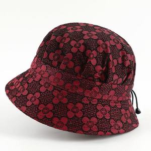 Chapeau de pêcheur d'été pour femmes d'âge moyen et âgées, chapeau de soleil à dessus plat imprimé, chapeau de pêcheur pour seniors - Product Image 3