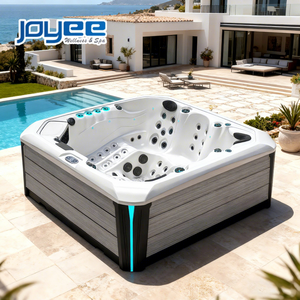 JOYEE Meilleur design <span class=keywords><strong>de</strong></span> <span class=keywords><strong>spa</strong></span> <span class=keywords><strong>de</strong></span> jardin élégant avec hydrothérapie, importé d'Ariestech, pour 5 personnes, jacuzzi, <span class=keywords><strong>spa</strong></span> - Product Image 1