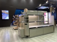 Étagères de supermarché robustes à double face en acier XinDe Dimensions personnalisables pour les magasins de détail et d'épicerie