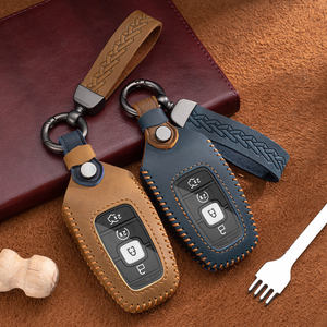 Étui de protection en cuir personnalisé pour clé de voiture intelligente avec logo pour Lincoln MK3, ICZ, MKC, MKZ, Navigator, MKX et accessoires - Product Image 1