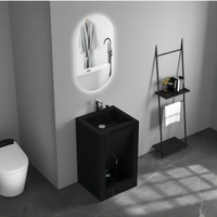 Nouveau design moderne Bassin mural en marbre pour toilettes de style simple Dalle de roche