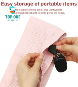 Sac de ceinture en nylon léger et durable avec poches cachées tricotées pour entraînement de coureur personnalisé espace supplémentaire pour d'autres équipements de sport - Product Image 4