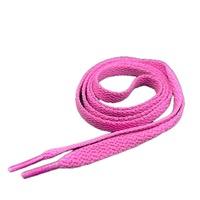 Aglets plats en polyester pour baskets avec couleurs personnalisées, emballage, MOQ 500 paires, modèle TC997, fabriqué à Taïwan, délai d'échantillon 5-7 jours