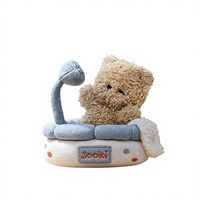 Peluche Ours Mignon pour Bain Moussant, Coussin de Sommeil et d'Étreinte, Mini Poupée Unisexe, Cadeau d'Anniversaire, Polyester et Coton PP