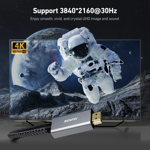 Cable <span class=keywords><strong>BENFEI</strong></span> 4K a HDMI [Carcasa de Aluminio, Trenzado de Nailon], Cable Unidireccional DP 1.2 de Computadora a HDMI 1.4 para Pantalla - Product Image 5