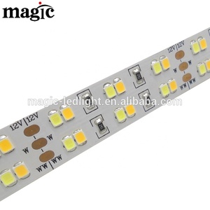 Cao CRI 90 1m 240led SMD2835 bi-màu CCT kép trắng <span class=keywords><strong>LED</strong></span> Strip <span class=keywords><strong>12V</strong></span> 24V 2200K 2700K 3000K 6000K cao CRI linh hoạt <span class=keywords><strong>LED</strong></span> Strip - Product Image 4