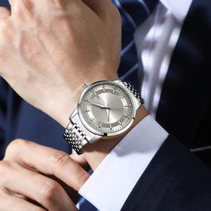 Reloj Mecánico de Imitación de Acrílico y Acero Inoxidable Totalmente Automático para Hombre, Resistente al Agua 30M, Luminoso, con Doble Calendario, Moderno - Product Image 3