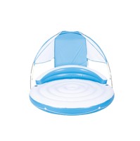 Nouveautés transfrontalières : Jouets aquatiques gonflables en PVC colorés, incluant des radeaux flottants, des chaises longues, des parasols et des tapis flottants