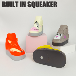 Üretici Toptan Satış, Karikatür Hayvan Ayakkabı Serisi Köpek Çiğneme Sesli Oyuncak, Tüm Köpek Irkları için Eğlenceli Köpek İnteraktif Sesli Oyuncak - Product Image 3